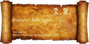 Kurutz Mínea névjegykártya
